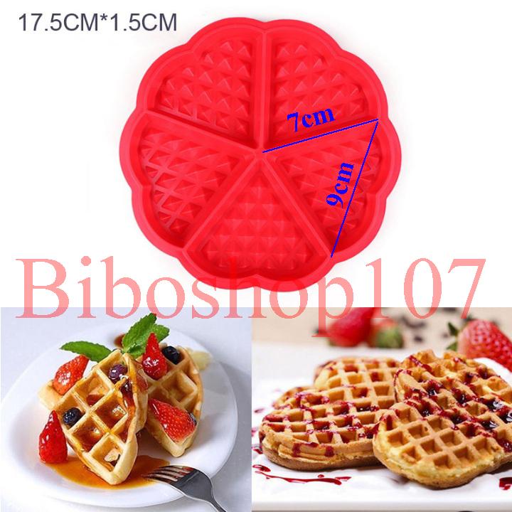 Khuôn silicon làm bánh quế, socola