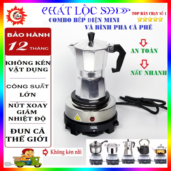 Ấm pha cà phê mini đa năng kèm bếp mini 500w, Bình pha cafe, Ấm trà, Máy pha cafe, Máy pha cafe,May pha ca phê, Cốc pha cà phê, Phin pha cà phê