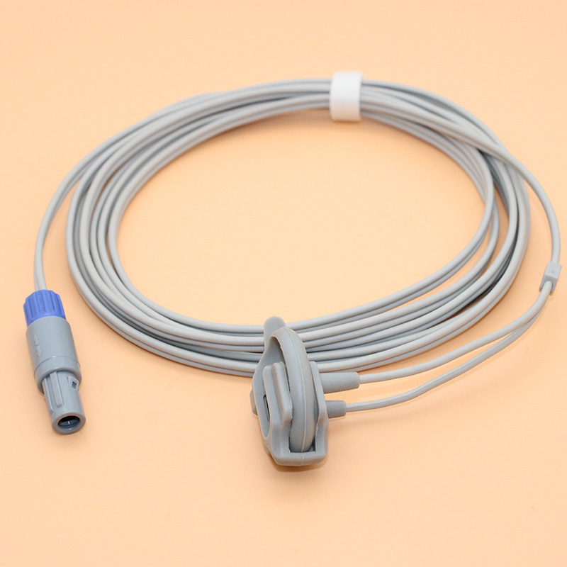 Tương thích 6p 40 góc rãnh mindray mec-10001200, pm6000700080009000 vs 800, pm600 spo2 cáp cảm biến cho người lớntrẻ em