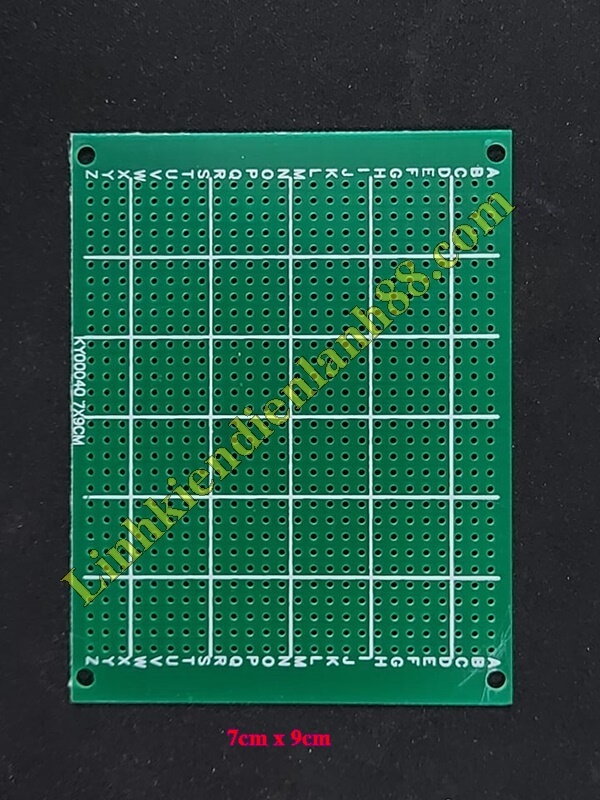Pcb lỗ 7x9cm phíp thủy tinh 1 mặt.
