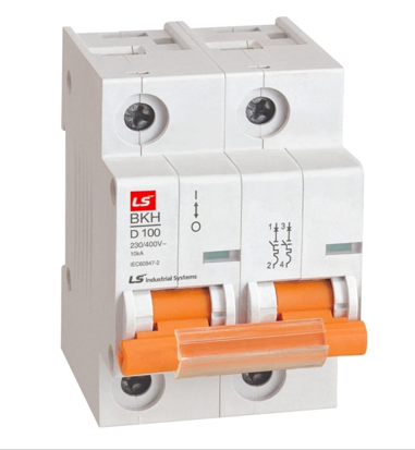 Aptomat BKH-2P-80A, 100A, 125A/10KA