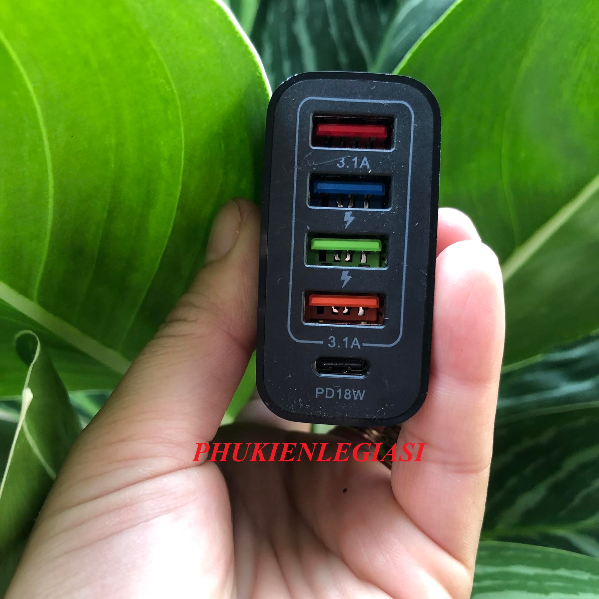 XÃ HÀNG THANH LÝ Cốc sạc Quick Charge 3.0 4 cổng usb