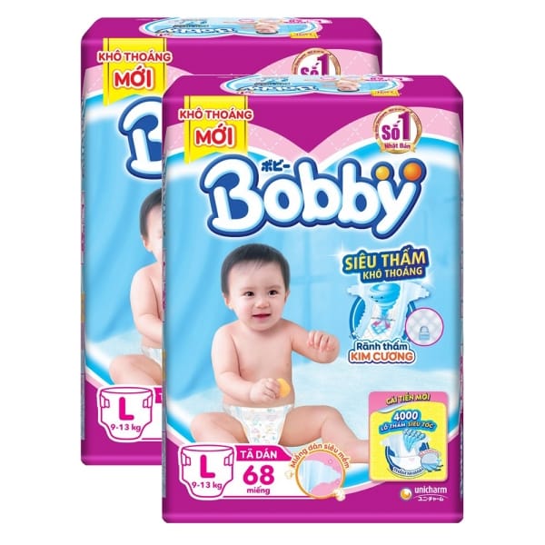 [Chính hãng] Tã Dán Cao Cấp Bobby Size S/M/L