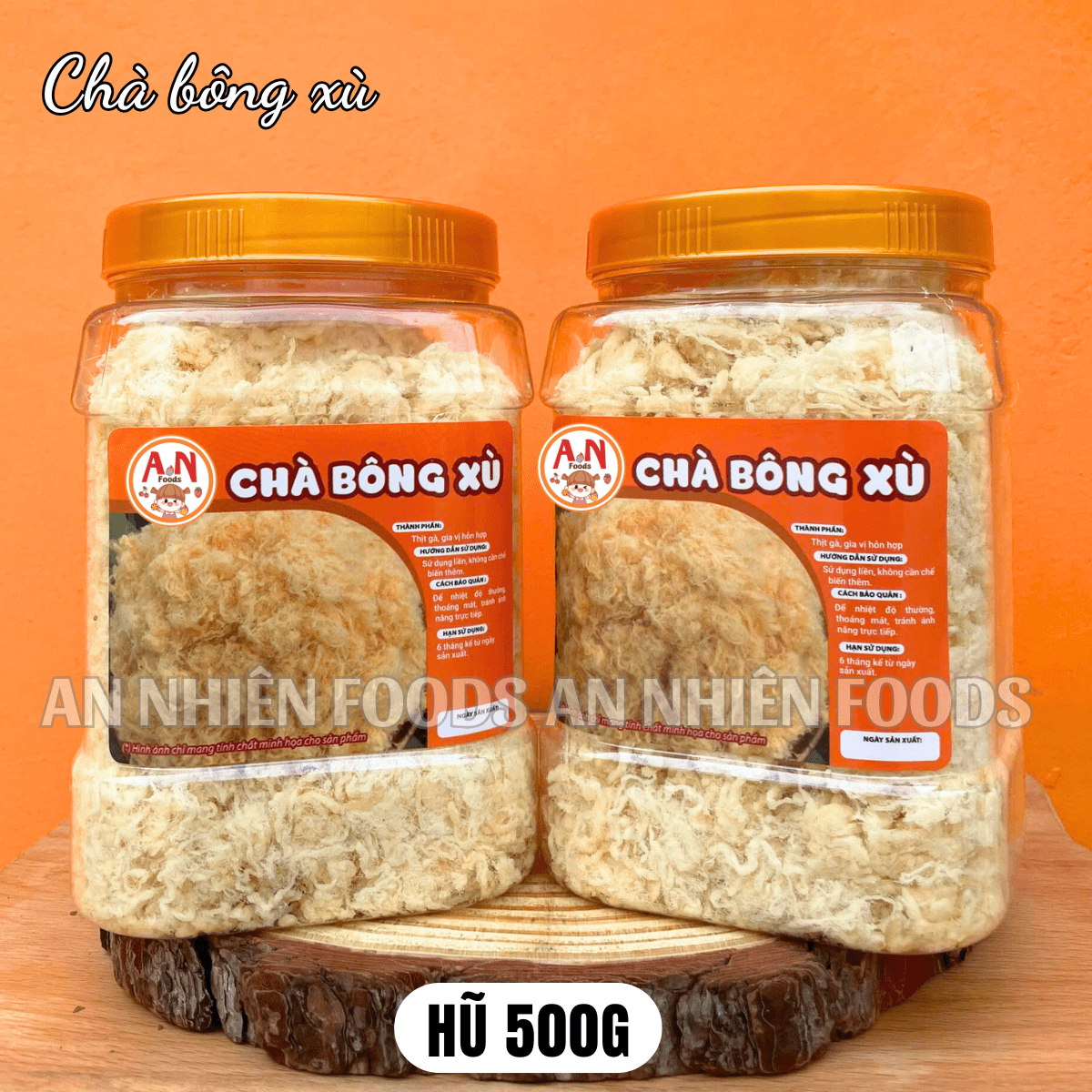 Chà bông ngon (xù- có video) {Khối lượng tịnh, không tính bao bì}