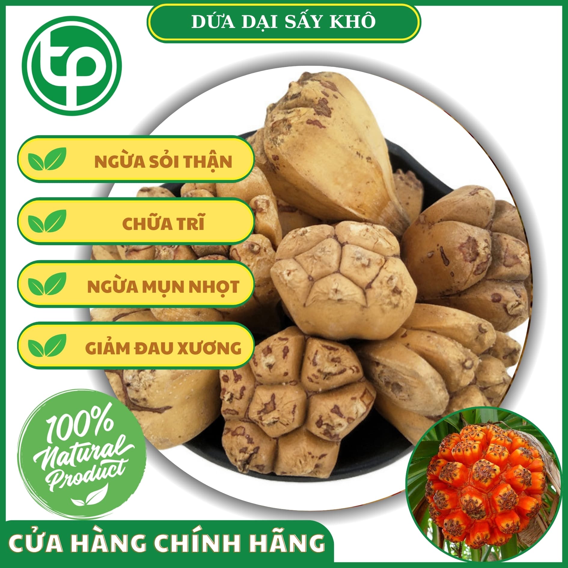 Dứa dại rừng khô 1kg - Thảo Dược Tấn Phát