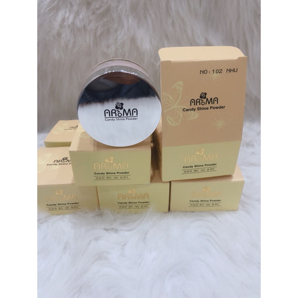 (mẫu mới) Phấn phủ bột kiềm dầu AROMA (A nhỏ)