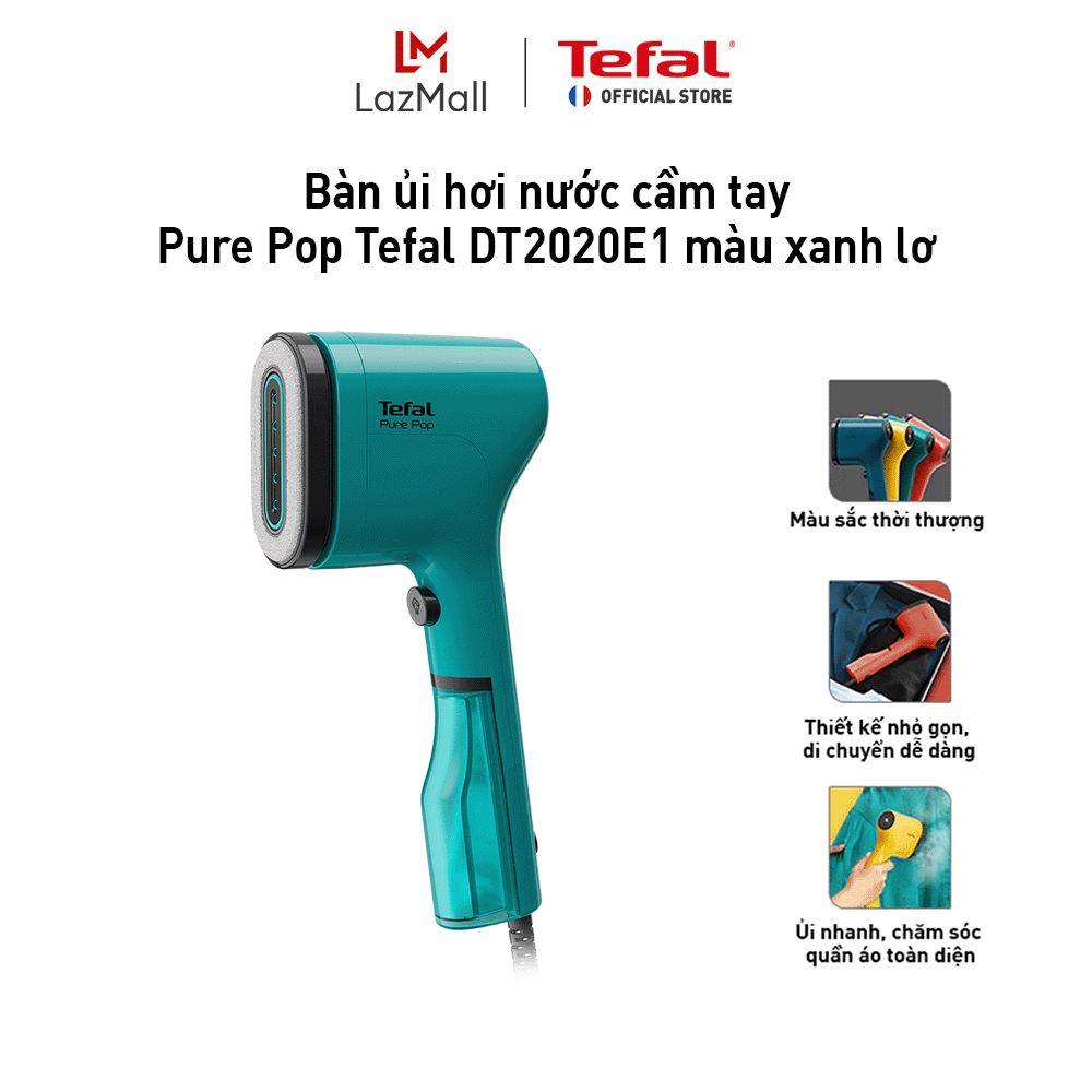 Bàn ủi hơi nước cầm tay Pure Pop Tefal DT2024E1 màu xanh lơ - Hình ảnh 3