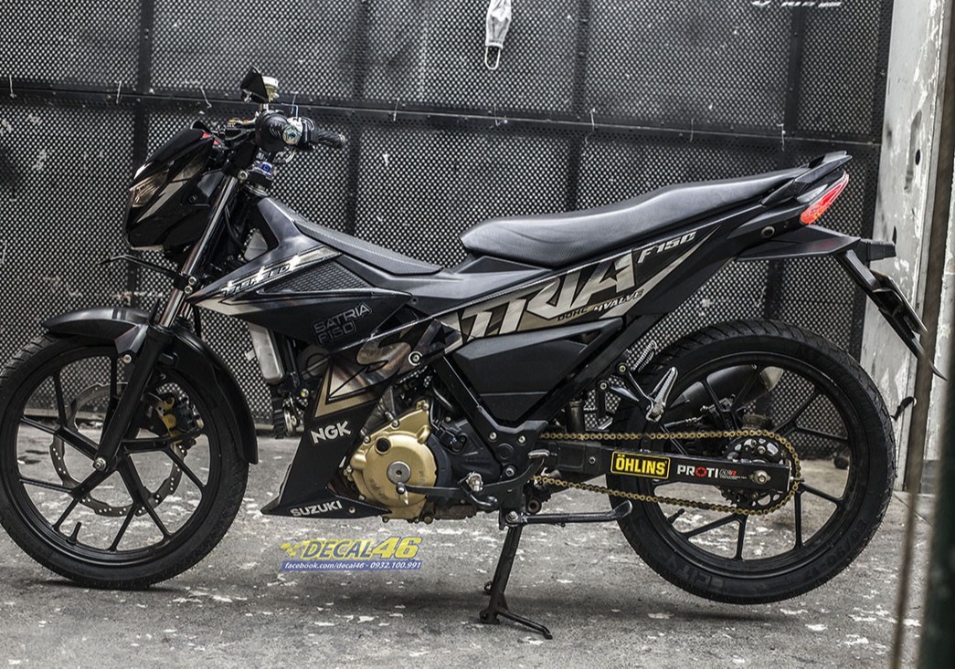 Tem xe Satria fi crom