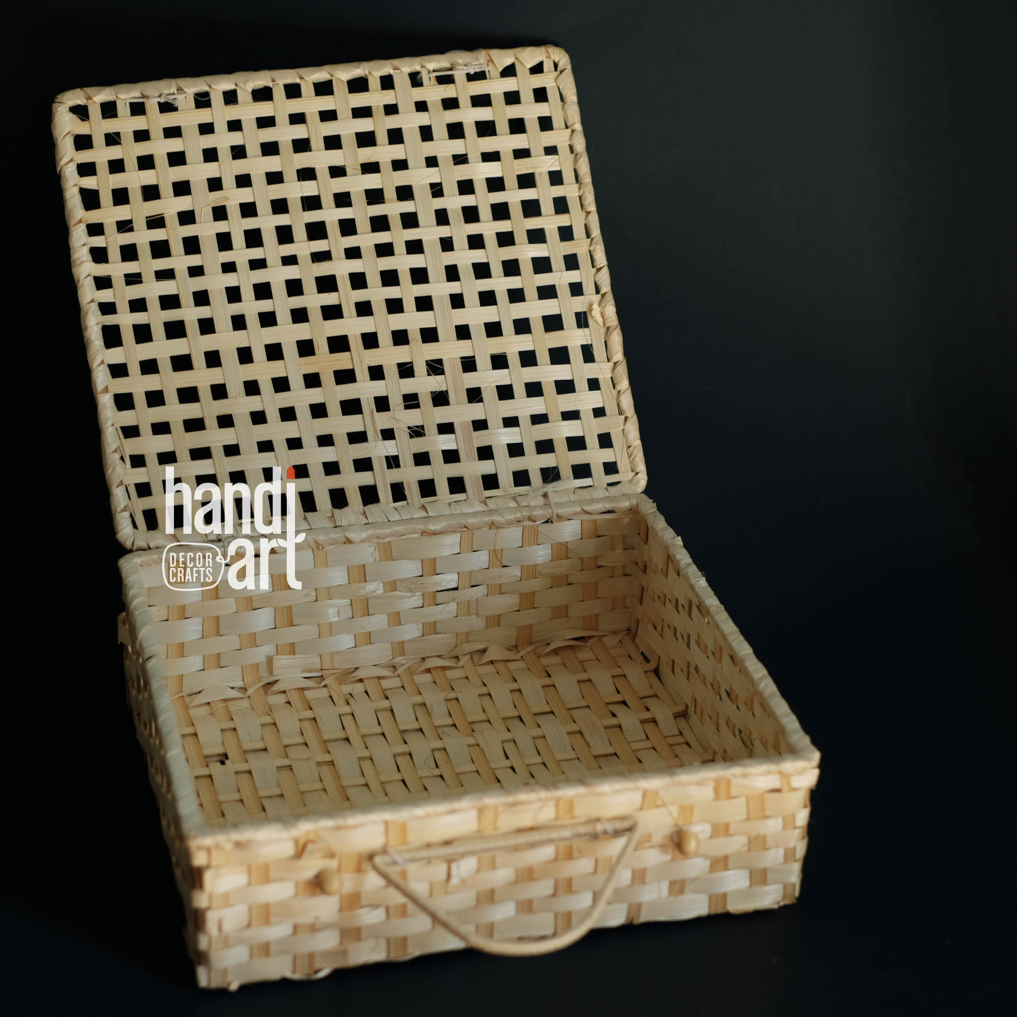 Gift Box bamboo đan-bamboo Square-woven bamboo box(33x30x10cm)