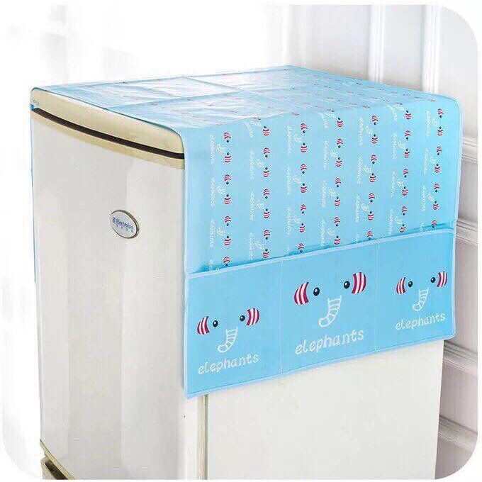 Tấm phủ tủ lạnh có ngăn đựng đồ