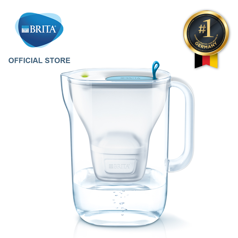 Bình lọc nước BRITA Style Blue 2.4L có sẵn 1 lõi lọc Maxtra+ & SmartLight