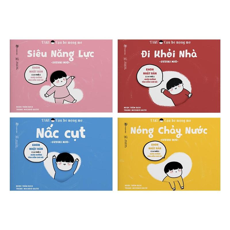 Mua Combo 4 quyển Ehon Taku cậu bé mộng mơ