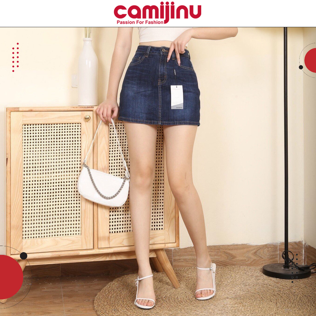 Quần  Váy Jeans Nữ Màu Xanh Đậm