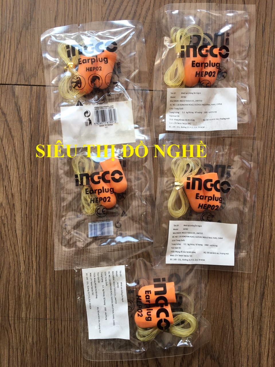 Nhét tai chống ồn Ingco - HEP02 (Combo 5 cái)