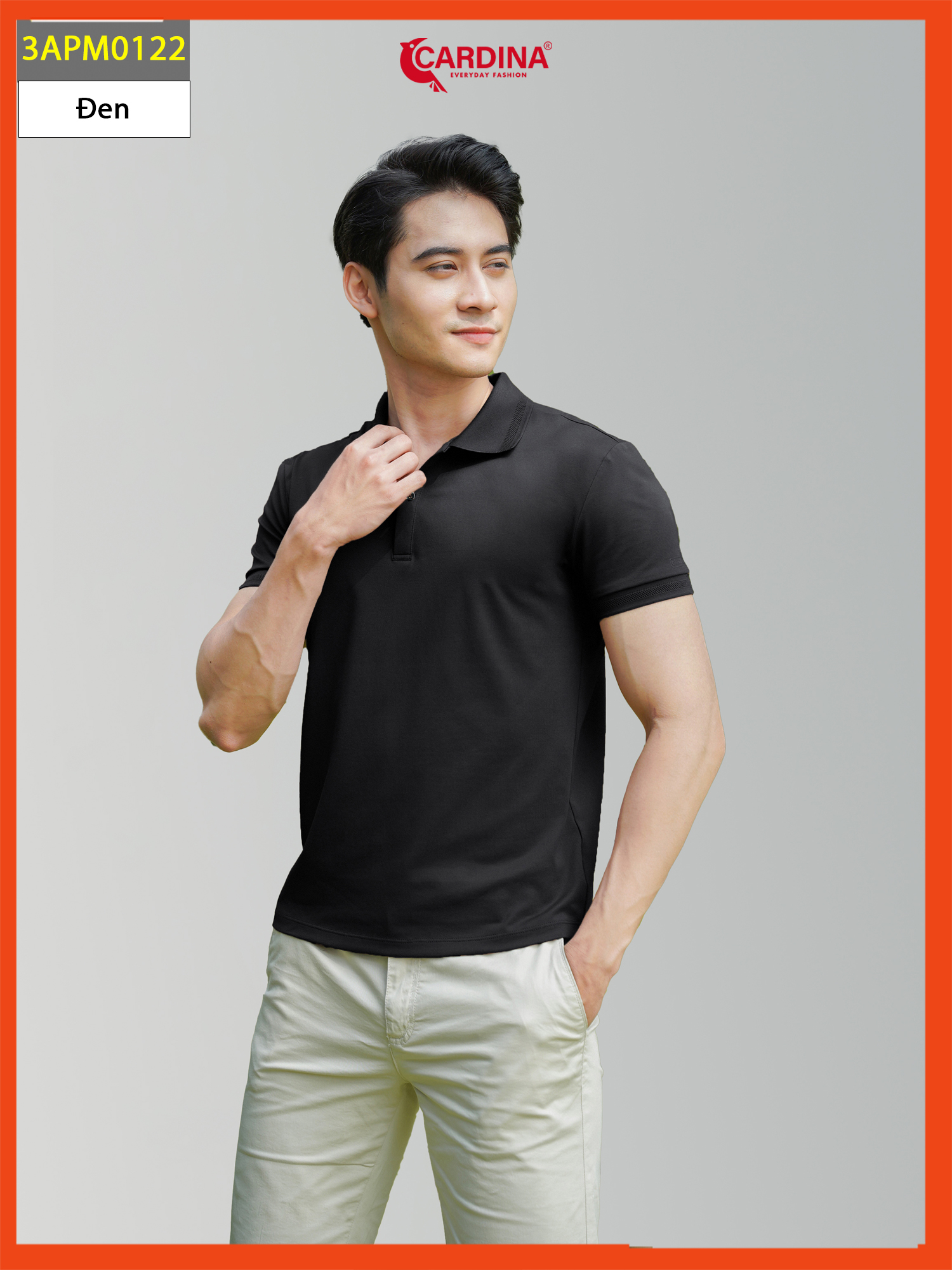 Áo Polo Nam CARDINA Chất Cotton CVC Cao Cấp Áo Thun Cổ Bẻ Cộc Tay Mềm Mại