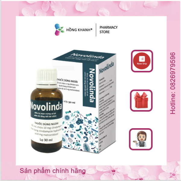 NovoLinda - Chấm mụn, giảm viêm, giảm tiết bã nhờn chai 30ml