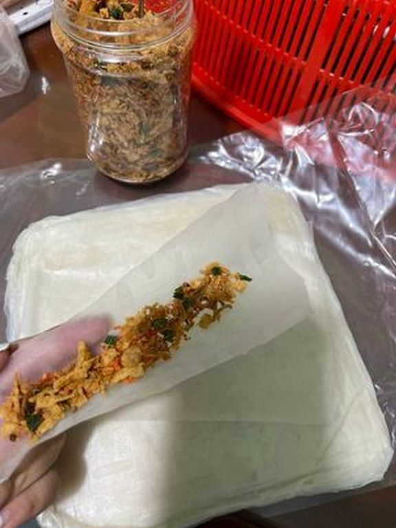 Bánh Tráng Phơi Sương Muối Tép Hành Phi 250G