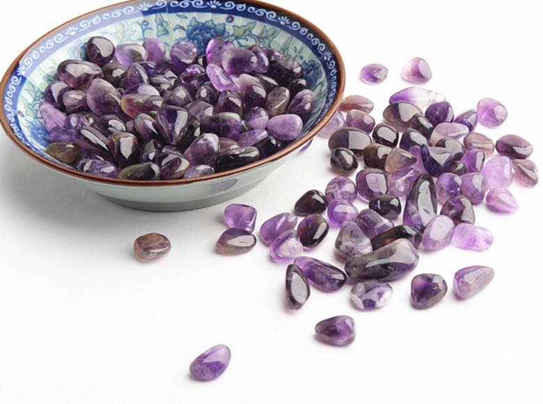 0.5kg đá thạch anh tím thanh tẩy bài tarot, đá phong thủy tự nhiên trang trí nhà cửa, hồ cá