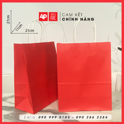 10 TÚI KRAFT ĐỎ NHIỀU SIZE - HÀNG CÓ SẴN
