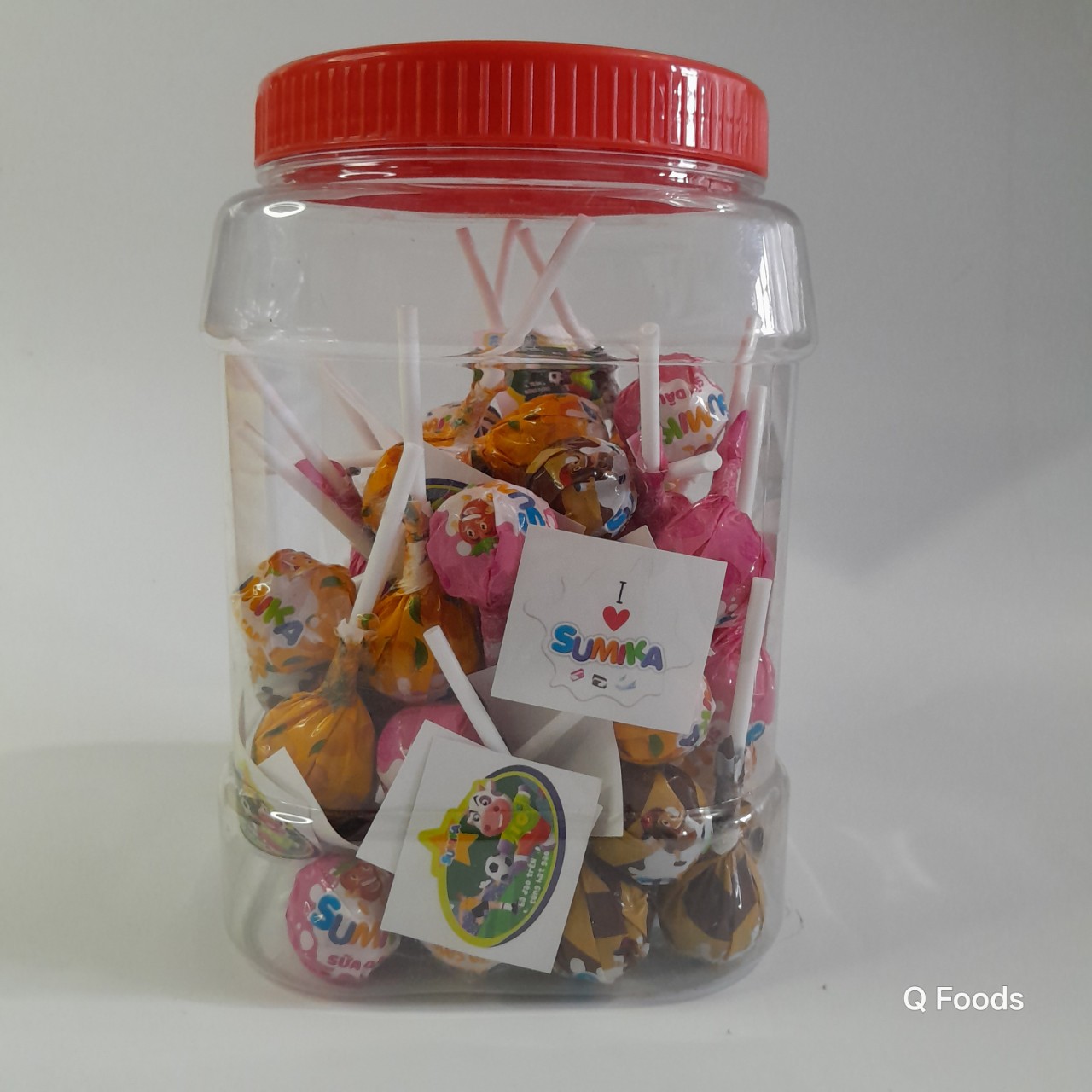 Kẹo mút Sumika Mix vị (Sữa cafe- sữa dâu- sữa cam) - Bibica
