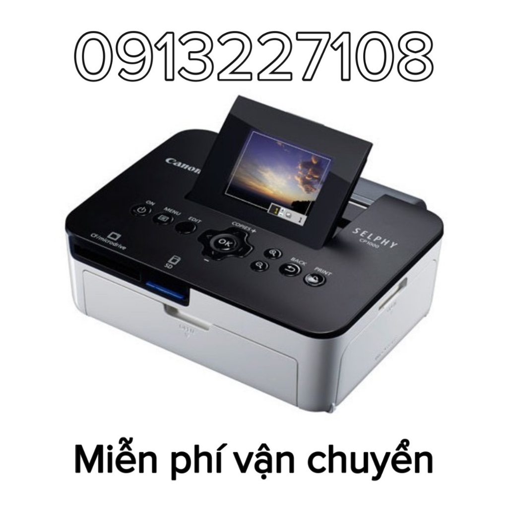 Máy in ảnh canon cp1000 - bh 12 tháng miễn phí vận chuyển toàn quốc