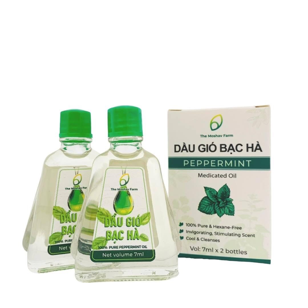 Dầu gió bạc hà The Moshav Farm (1 hộp 2 chai)