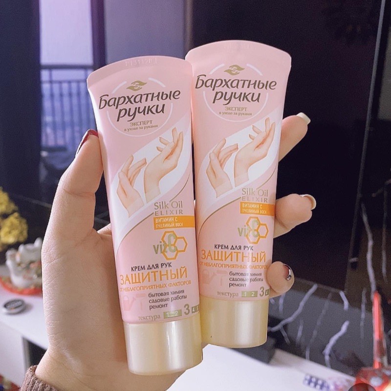 KEM DƯỠNG DA TAY NGA ( MẪU MỚI)-KEM TAY LỤA SILK NGA