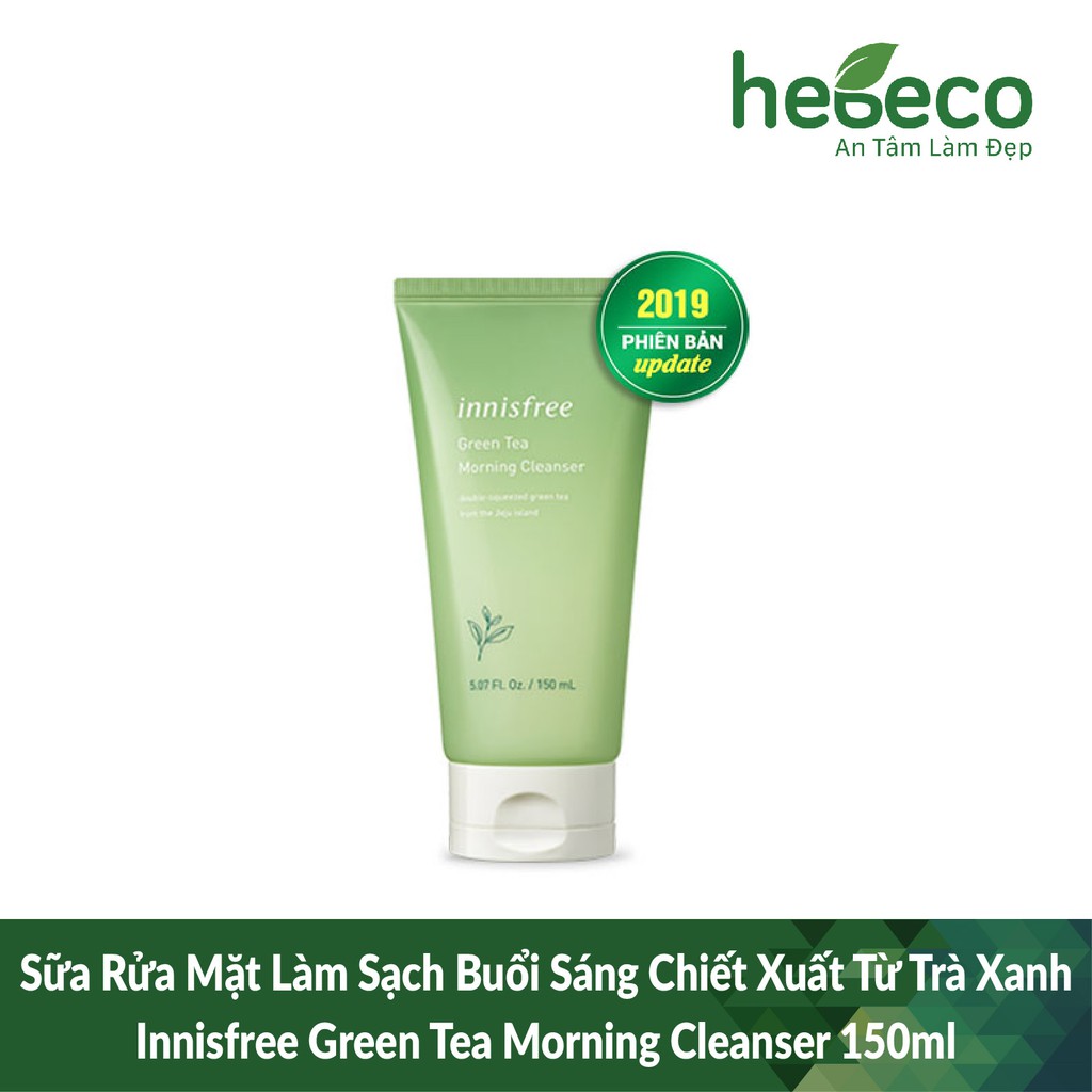 Sữa Rửa Mặt Làm Sạch Buổi Sáng Chiết Xuất Từ Trà Xanh Innisfree Green Tea Morning Cleanser 150ml - Hàn Quốc