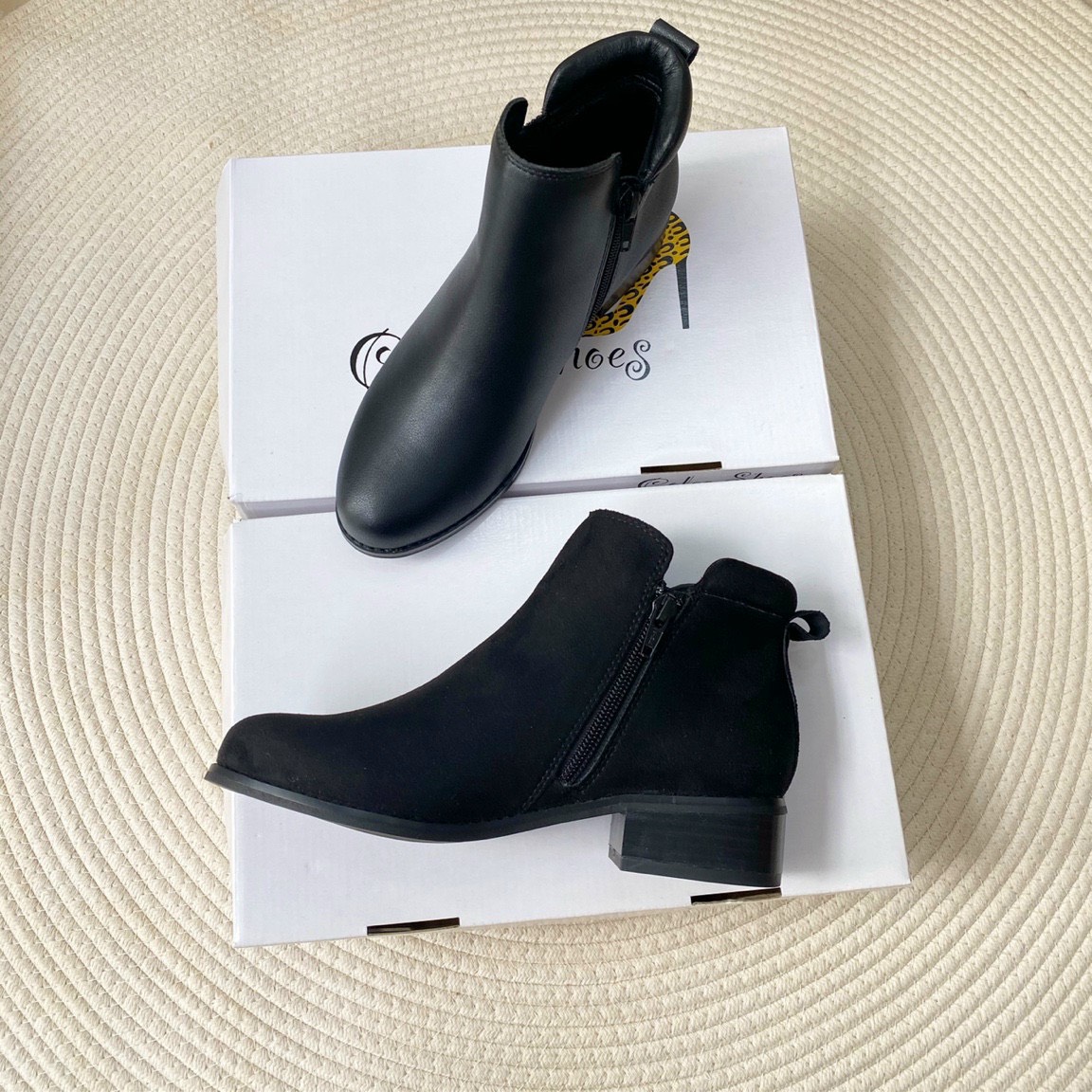 Boot nữ cổ thấp Colee gót cao 3cm