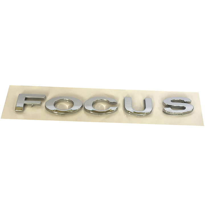Tem logo nổi FOCUS dán trang trí xe