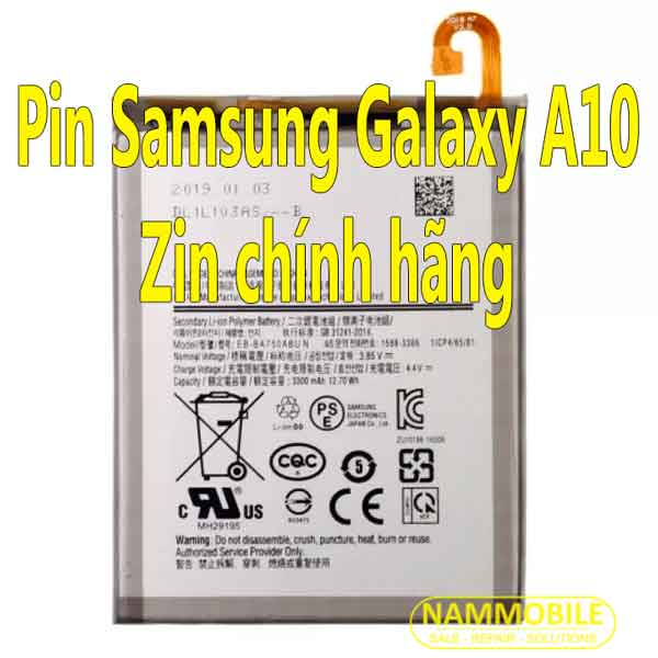 Pin samsung galaxy a10 m10 a7-2018 a750 eb-ba750abu 3300mah zin + tặng siu dán pin + freeship