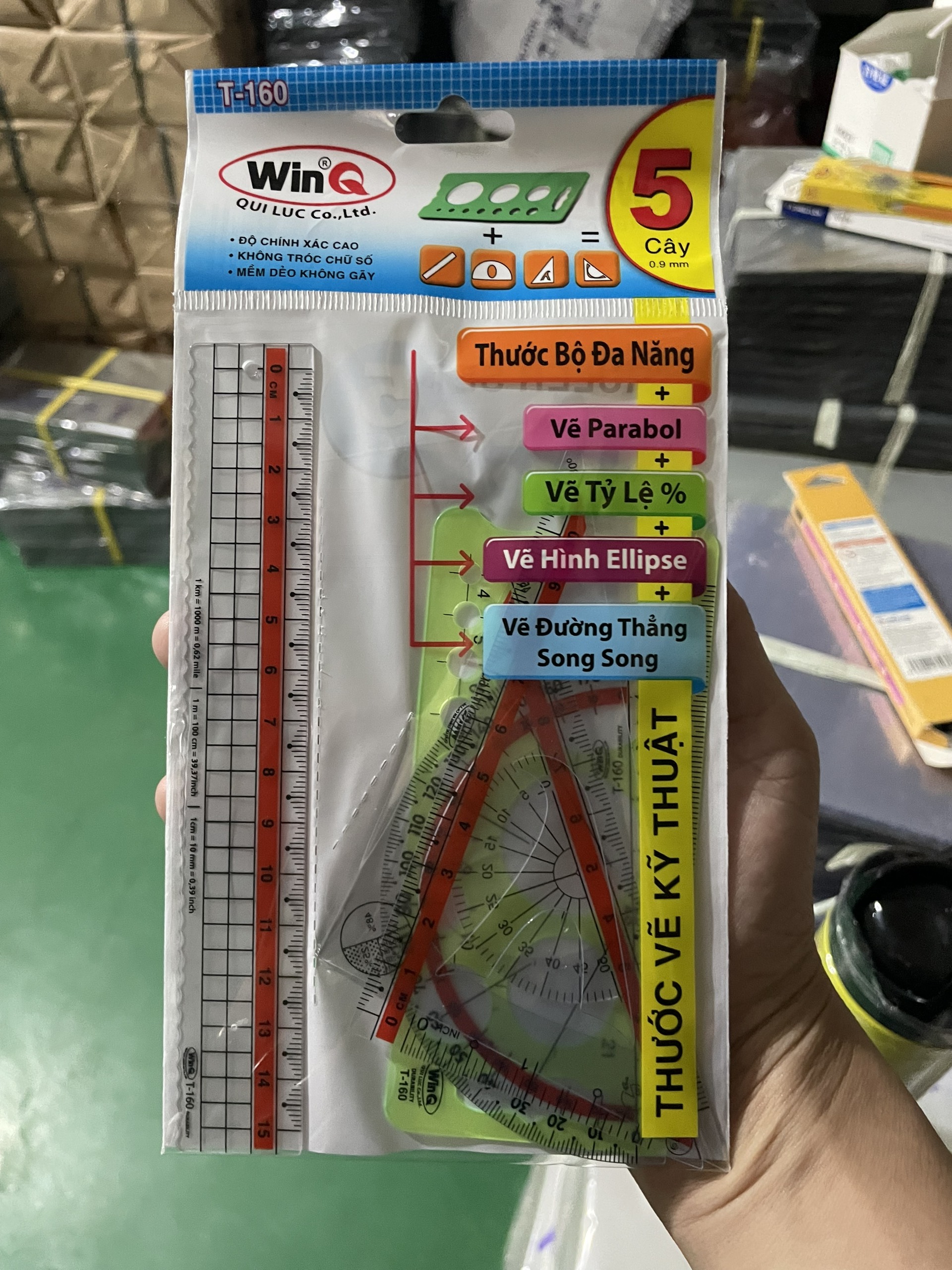 Thước bộ đa năng 5 cây win t-160