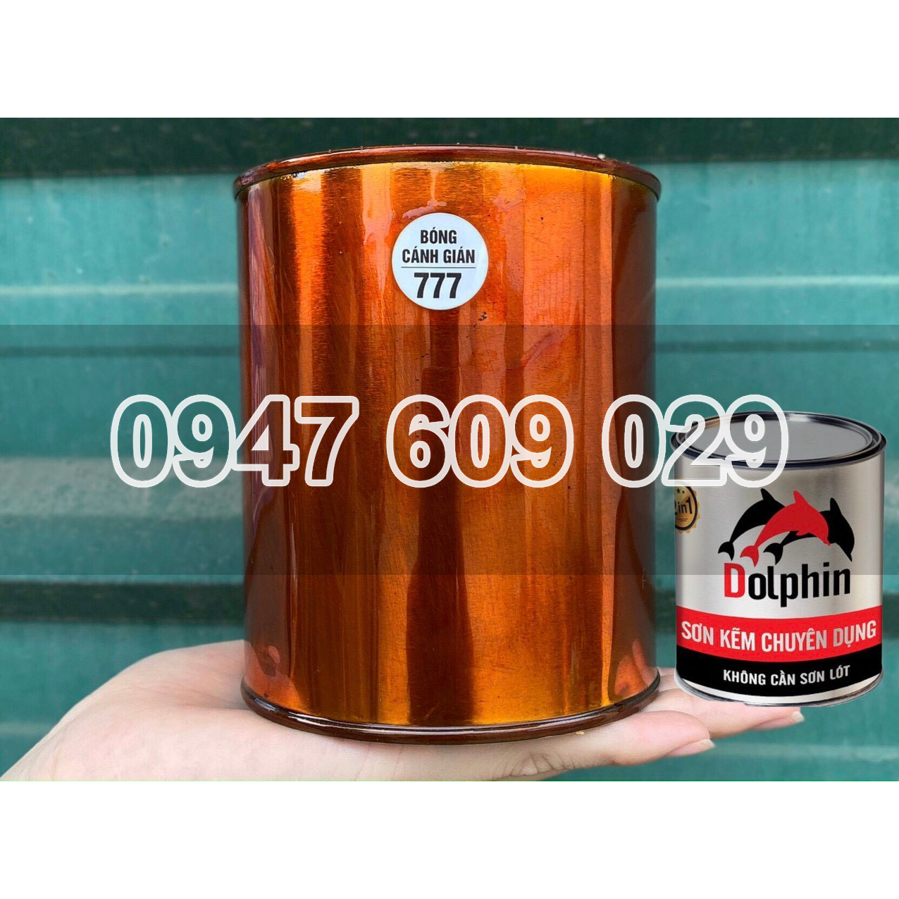Sơn kẽm Dolphin màu Bóng Cánh Gián 777 (BÁM DÍNH TỐT)
