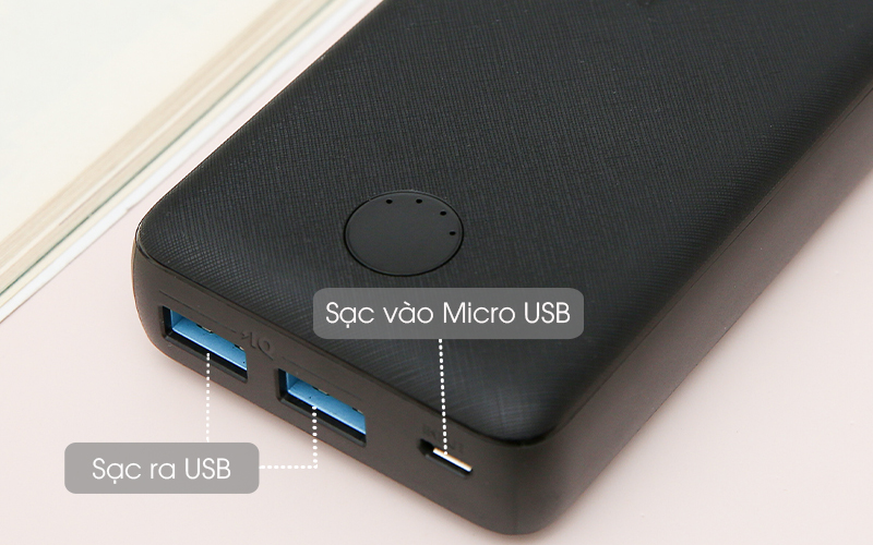 Pin sạc dự phòng 10.000mAh Anker PowerCore Select A1223 Đen