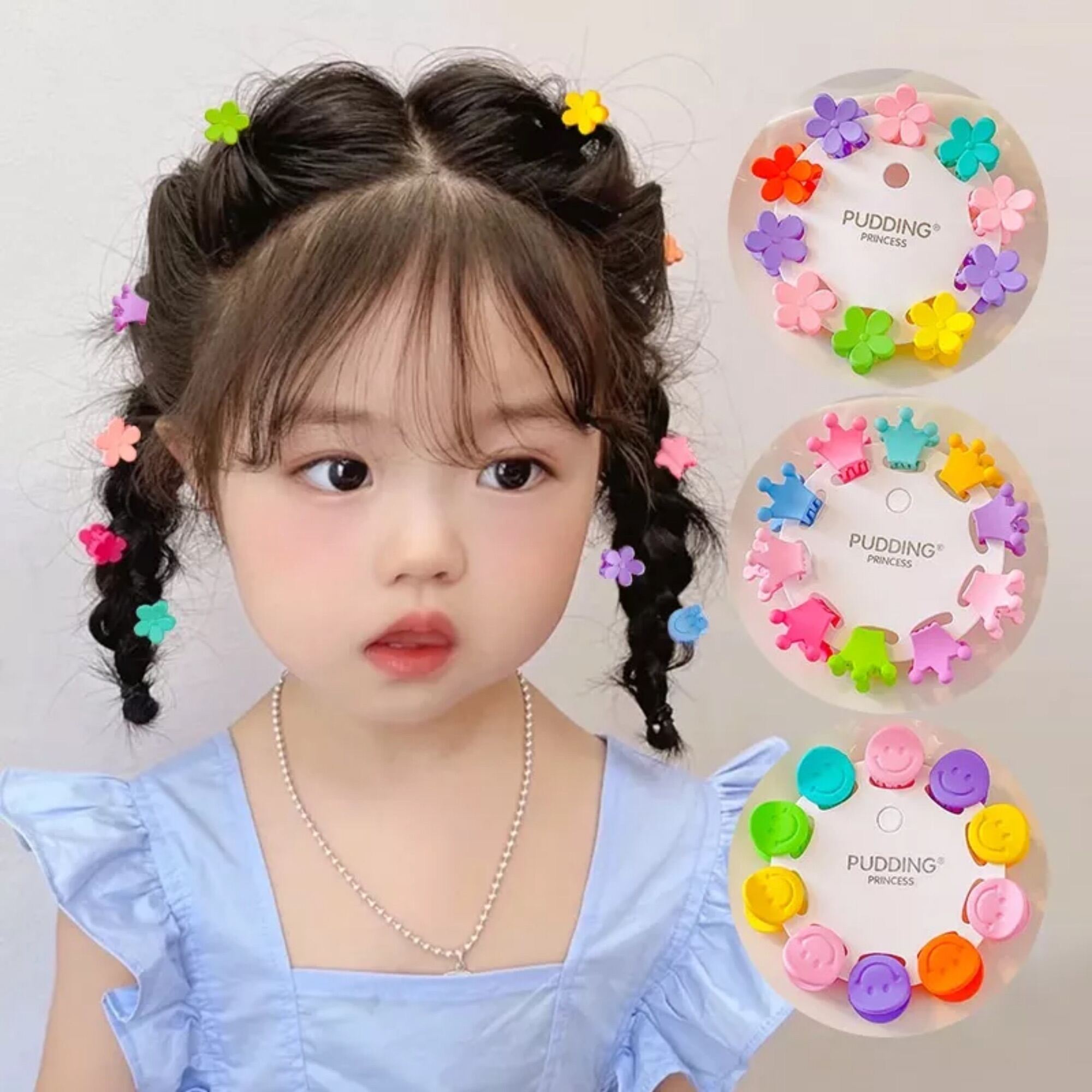set 10 kẹp tóc mini phong cách hàn quốc - Trâm Bella