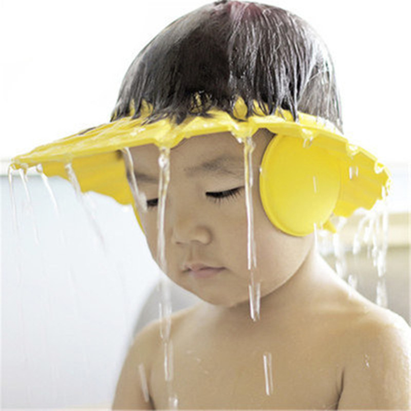 ( Giá Sỉ ) Mũ Tắm Gội Đầu Chắn Nước, Nón Tắm Có Bịt Tai Cho Bé