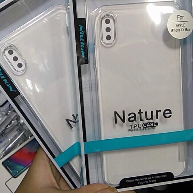 Ốp lưng iPhone XS Max Nillkin Nature TPU Case trong suốt