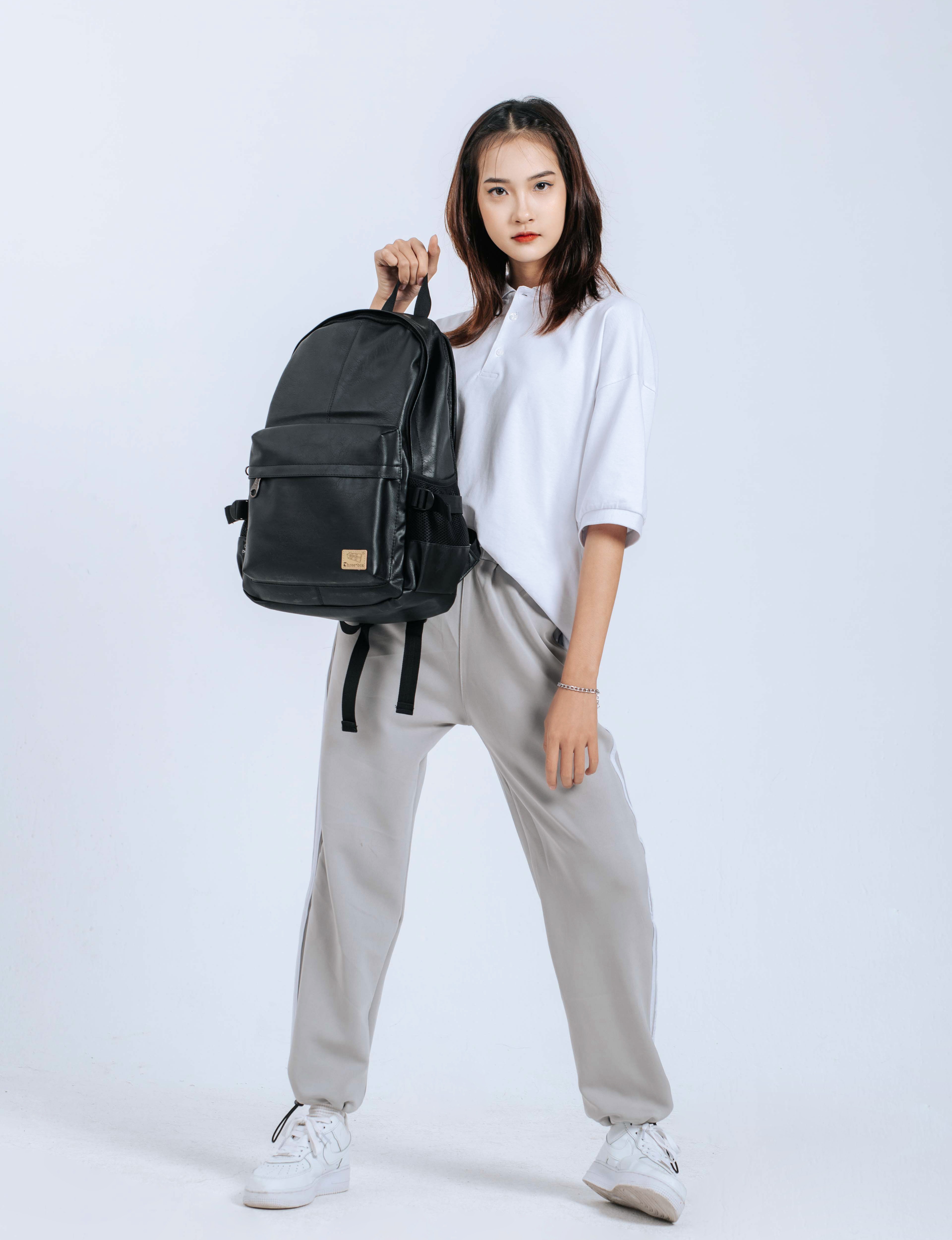 [BL3527] Balo da hàn quốc Unisex chống nước Three-box
