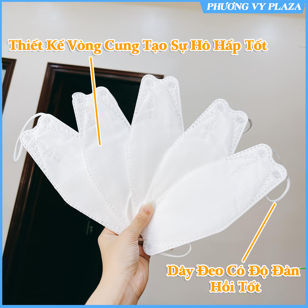 5 chiếc khẩu trang KF94 UNIMASK 4 lớp kháng khuẩn