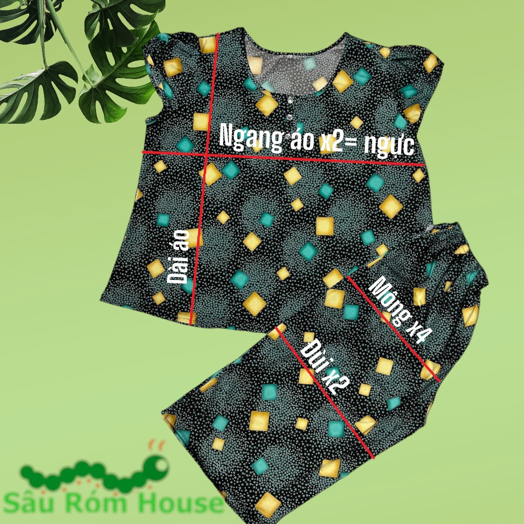 [BIGSIZE 7,8: 75-100kg] Bộ trung niên thun lạnh quần lửng