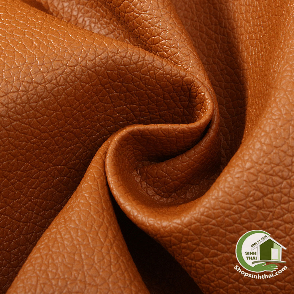 [HCM]Vải da simili PVC - vải PU - vải giả da làm handmade - [ 1 mét x khổ 140cm ] màu nâu da bò có vân