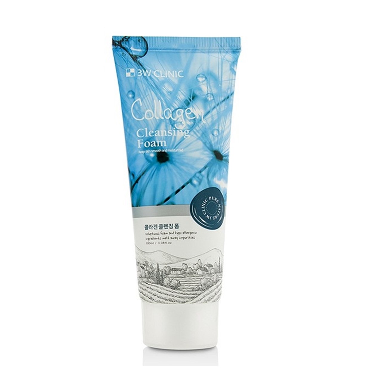 Sữa Rửa Mặt Collagen 3W Clinic Cleansing Foam (100ml)