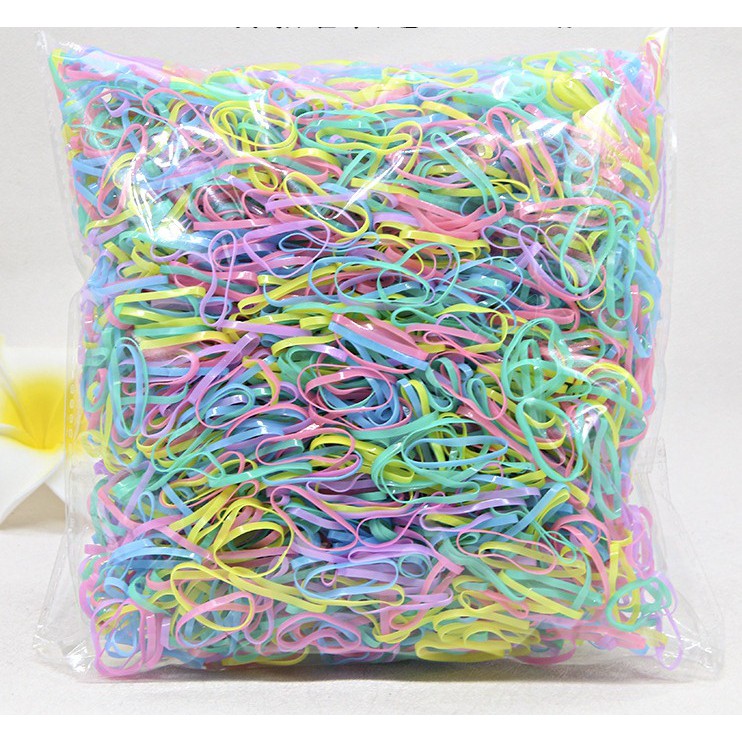 TÚI 300G THUN CỘT TÓC LOẠI TO NHIỀU MÀU