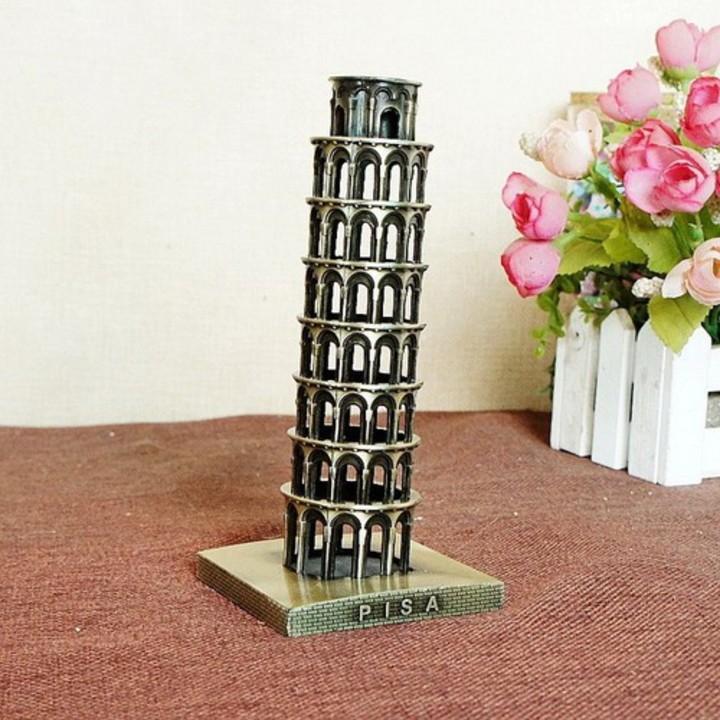 Mô hình tháp nghiêng Pisa cao 21 cm
