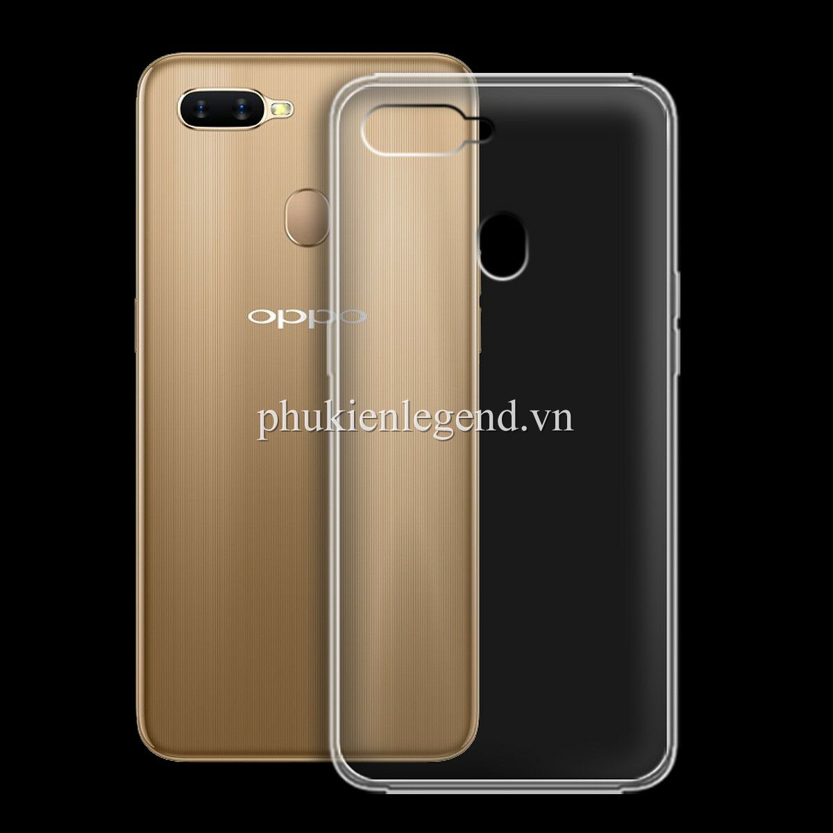 Ốp lưng dẻo trong Oppo A5s (Loại đẹp, chống bẩn)