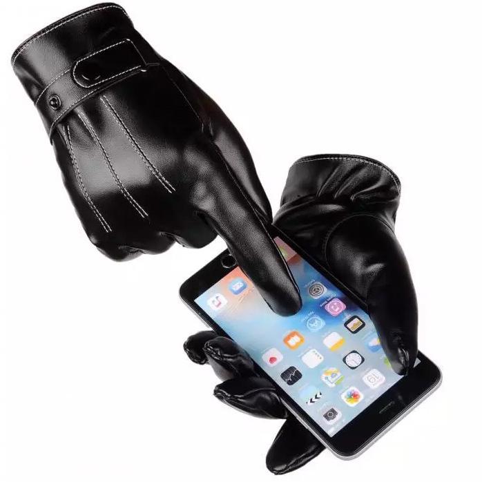 Găng tay da lót lông cảm ứng Smartphone