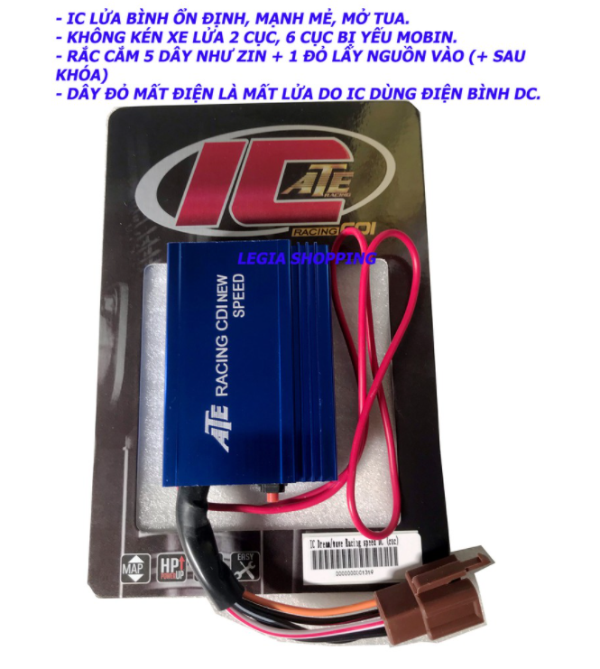 IC ĐỘ MỞ TUA ATE RACING WAVE / DREAM / ELEGANT 8 MAP LÊN ĐIỆN BÌNH