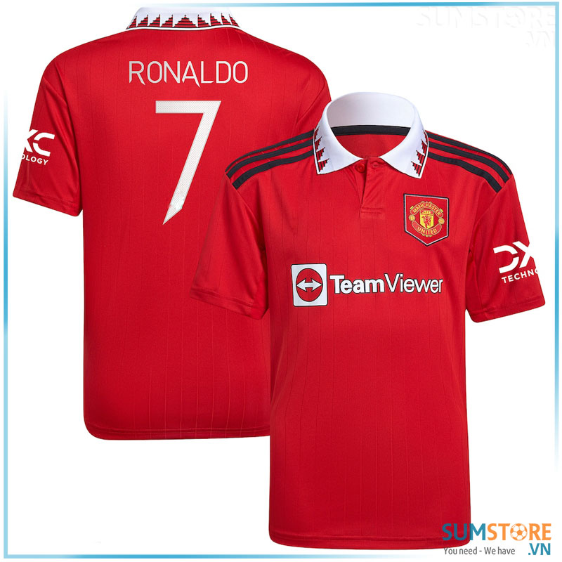 [HCM]Đồ Đá Banh Nam Nữ Thể Thao Ronaldo CR7 Y Hình CLB MUN- Vải Thun Lạnh Thể Thao Cao Cấp