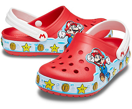 SỤC CROCS TRẺ EM- IN HÌNH NHÂN VẬT MARIO 3D