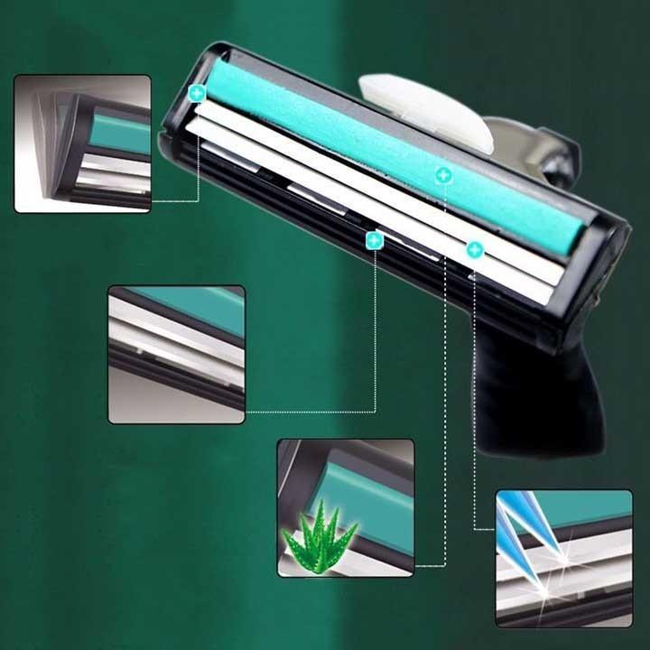 Combo 30 lưỡi dao cạo râu và 1 cán cạo râu